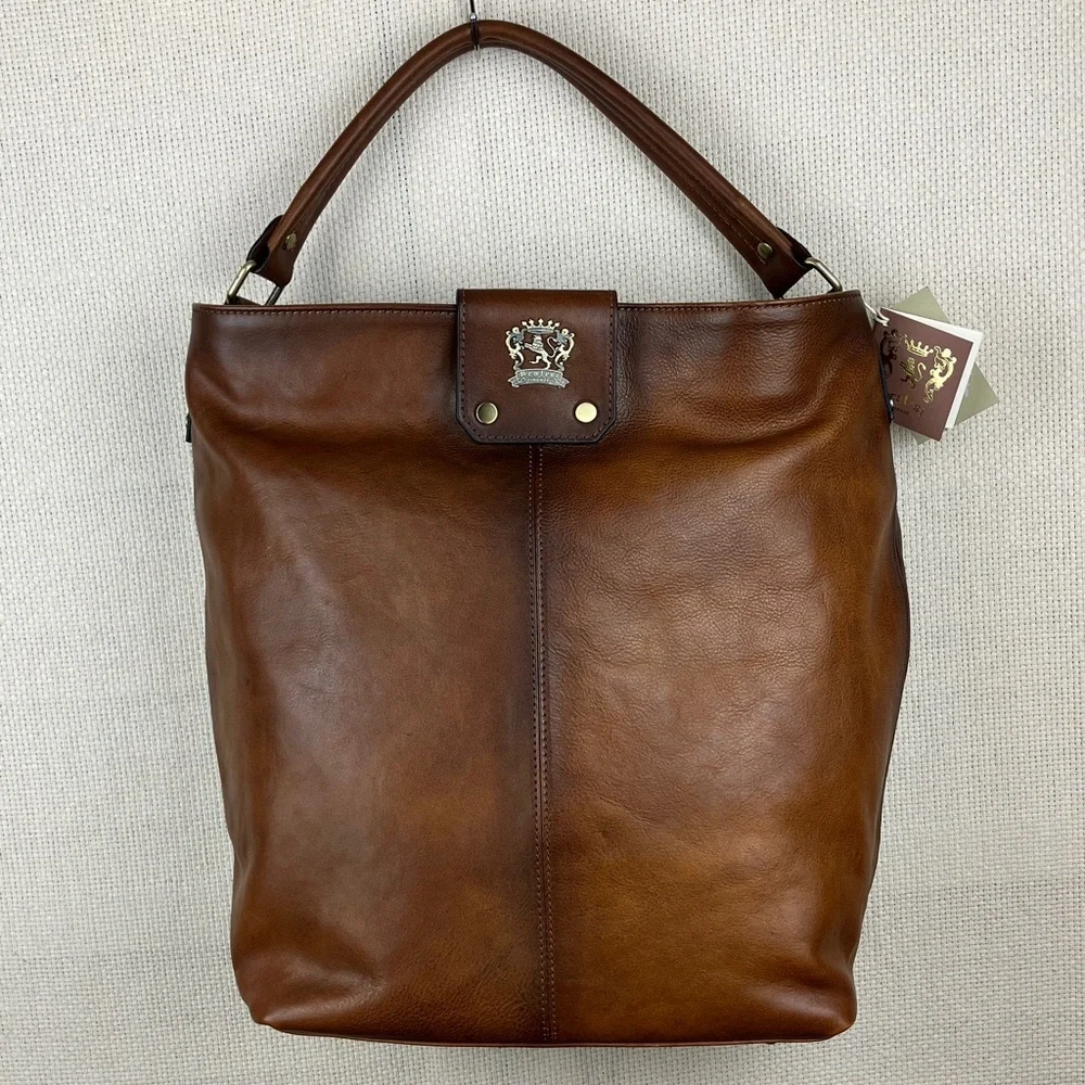 Pratesi Firenze Leather Shoulder Bag Sant'Ellero NWT